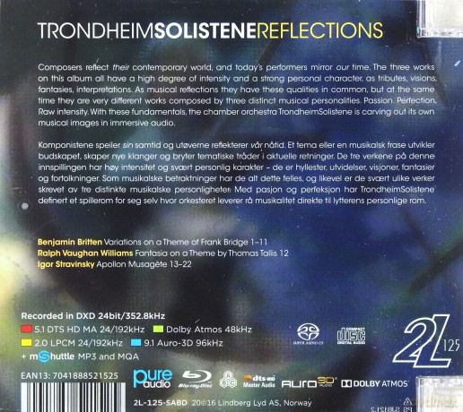 Trondheim Soloists - Reflections [Blu-Ray]+[SACD]