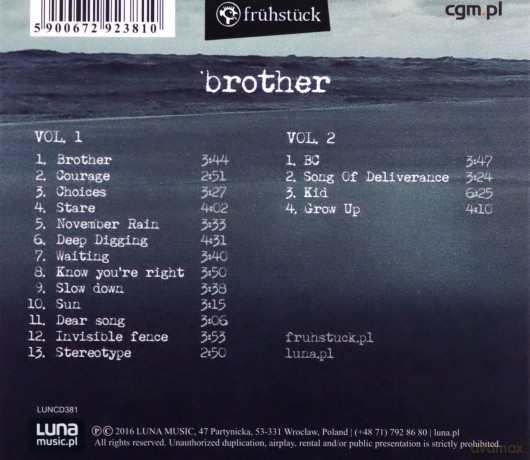FRUHSTUCK: Brother [CD]