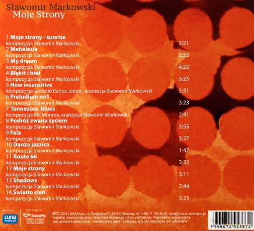 Sławomir Markowski: Moje strony [CD]
