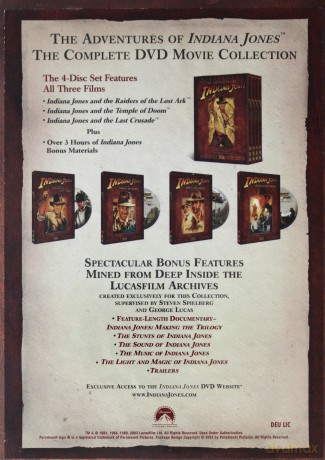 Indiana Jones Trylogia [BOX] [4DVD]