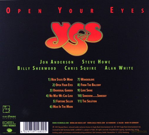 Yes: Open Your Eyes (digipack) [CD]