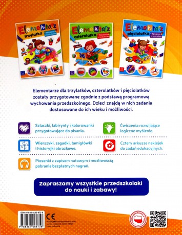 Elementarz 3 latka. Akademia przedszkolaka [KSIĄŻKA]