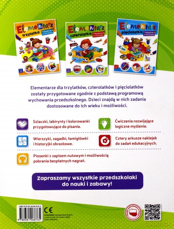 Elementarz 4 latka. Akademia przedszkolaka [KSIĄŻKA]