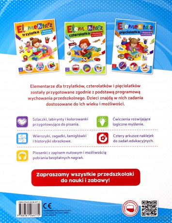 Elementarz 5 latka. Akademia przedszkolaka [KSIĄŻKA]