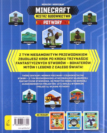 Mistrz budownictwa. Potwory. Minecraft [KSIĄŻKA]