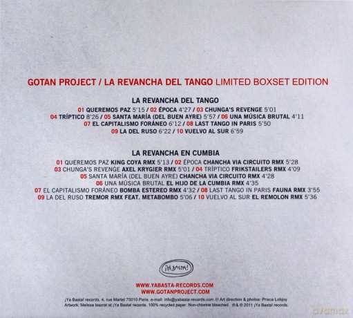 Gotan Project: La Revancha Del Tango Limited Boxset [2CD]