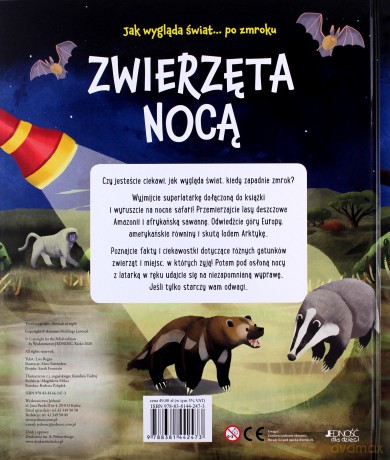 Zwierzęta nocą. Nocne safari z latarką w ręku - Lisa Regan [KSIĄŻKA]