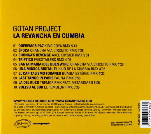 Gotan Project: La Revancha En Cumbia (ecopack) [CD]
