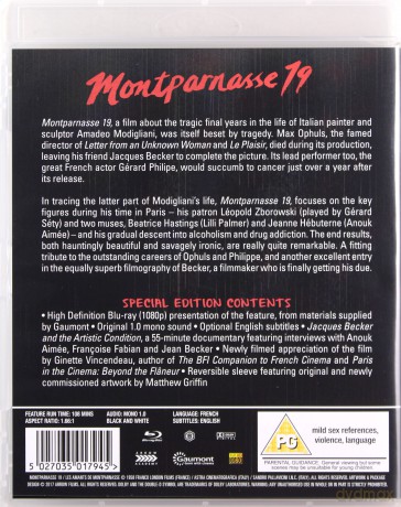 Montparnasse 19 [Blu-Ray]