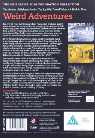 Cff Vol.3 - Weird Adventures (The Boy Who Turned Yellow / The Monster Of Highgate Pond / Hitch In Time) [DVD]