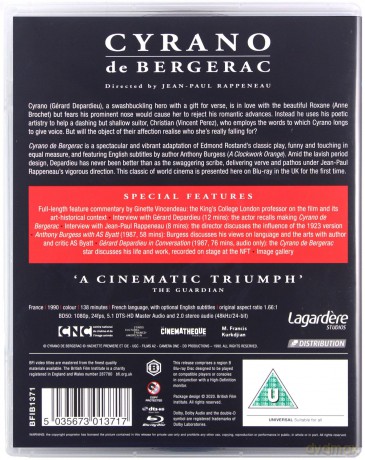 Cyrano De Bergerac [Blu-Ray]