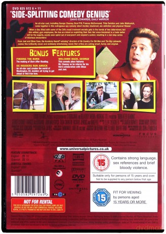 Burn After Reading (Tajne przez poufne) [DVD]