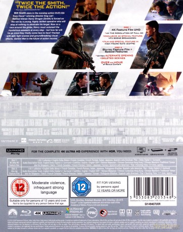 Gemini Man (Bliźniak) [Blu-Ray 4K]+[Blu-Ray]