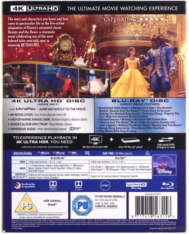 Beauty and The Beast (Piękna i Bestia) [Blu-Ray 4K]+[Blu-Ray]