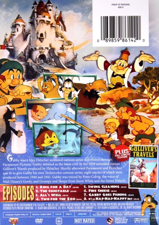 Max Fleischer's Gabby Cartoons Collection (Bonus Gulliver's Travels) [DVD]