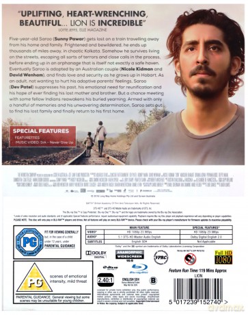 Lion (Lion: Droga do domu) [Blu-Ray]
