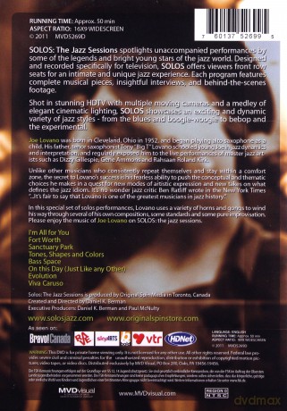 Solos The Jazz Sessions Joe Lovano [DVD]