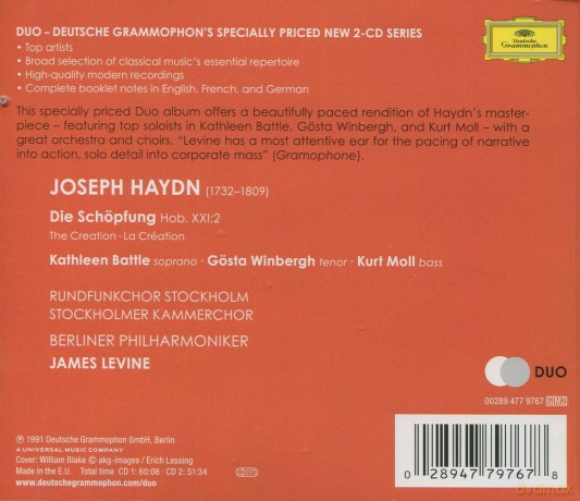 James Levine: Haydn: Die Schopfung (Duo) [2CD]