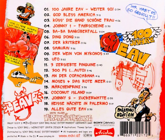 Erste Allgemeine Verunsicherung: 100 Jahre EAV...Ihr habt es so gewollt (Palermo) [CD]
