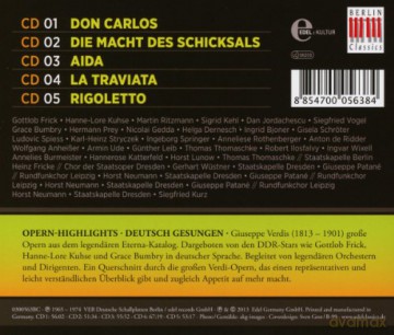 Giuseppe Verdi: 5 Opern-Highlights (in deutscher Sprache) [CD]
