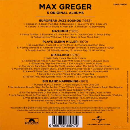 Max Greger: 5 Original Albums [5CD]