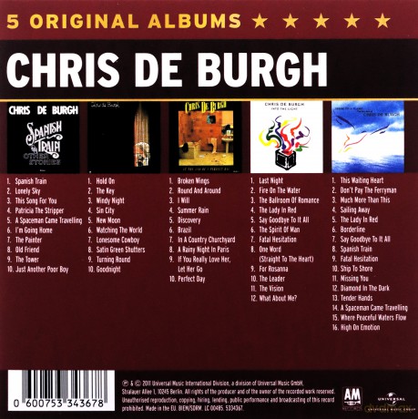 Chris De Burgh: 5 Original Albums [5CD]