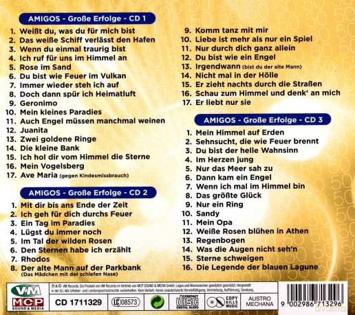 Die Amigos: 50 Jahre - 50 Hits [CD]