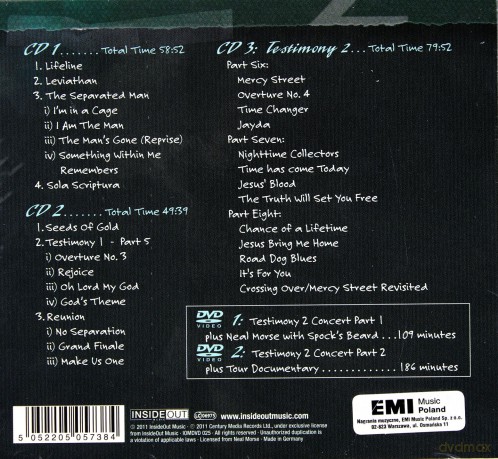 Neal Morse: Testimony 2: Live In Los Angeles (digipack) [3CD]+[2DVD]