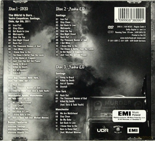 Motorhead: The World Is Ours - Vol. 1 [2CD]+[DVD]