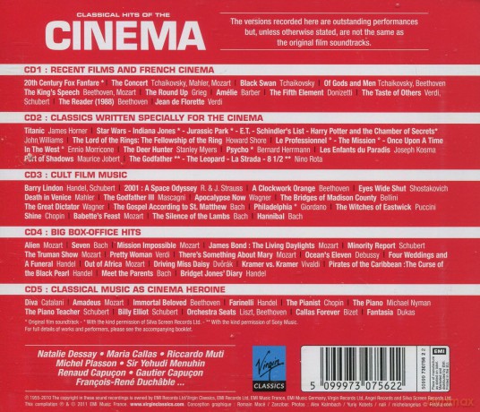 Classical Hits Of The Cinema [5CD]