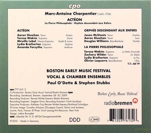 Marc-Antoine Charpentier: Acteon (Opera de Chasse) [CD]