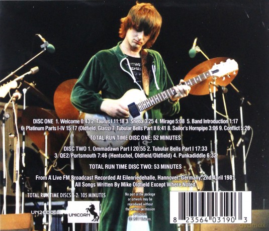 Mike Oldfield: Adventures In Hannover Germany Radio Broadcast 1981 [2CD]