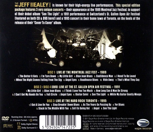 Jeff Healey Band: Full Circle The Live Anthology [BOX] [3CD]+[DVD]