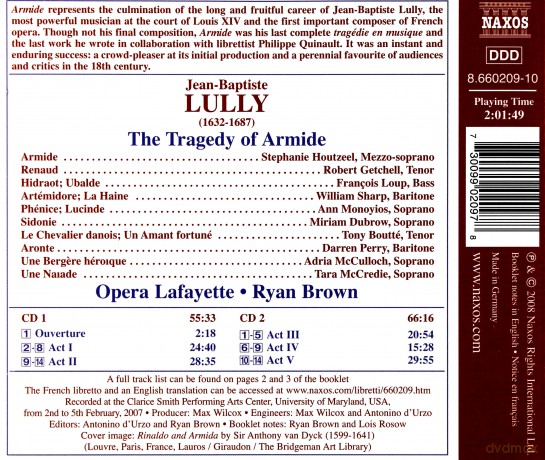 Jean-Baptiste Lully: Armide [2CD]