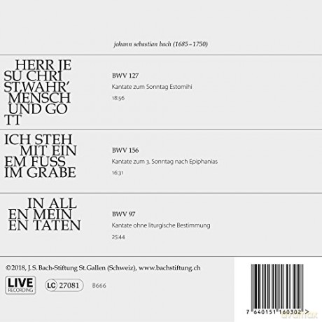 Johann Sebastian Bach: Bach-Kantaten-Edition der Bach-Stiftung St.Gallen - CD 24 [CD]