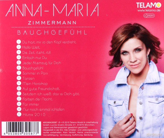 Anna-Maria Zimmermann: Bauchgefuhl [CD]