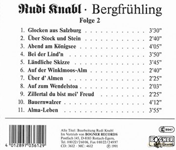 Rudi Knabl: Bergfruhling 2 [CD]