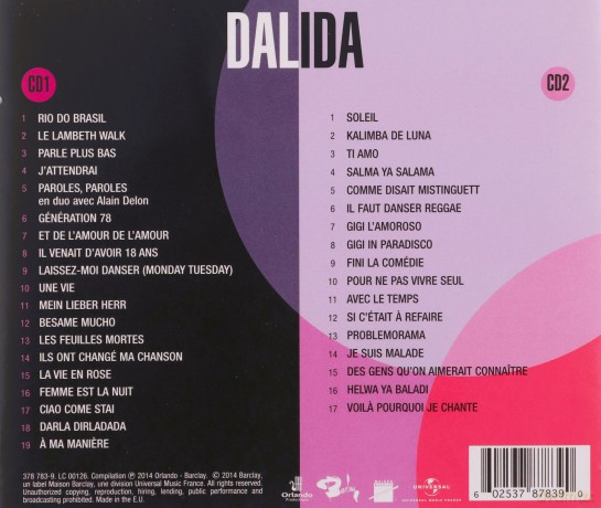 Dalida: Best of 70 [2CD]