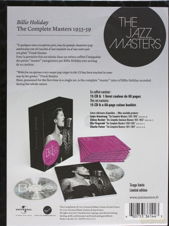 Billie Holiday: Complete Studio Masters Limited Edition (1933-1959) [BOX] [15CD]