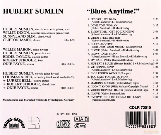 Hubert Sumlin: Blues Anytime [CD]