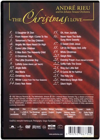 Andre Rieu: The Christmas I Love [DVD]