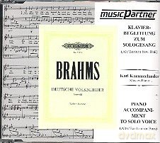 Brahms:20 Deutsche Volkslieder (tief) [CD]