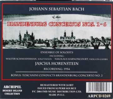 Johann Sebastian Bach: Brandenburgische Konzerte Nr.1-6 [CD]