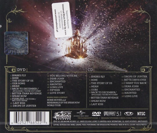 Taylor Swift: Speak Now World Tour Live [CD]+[DVD]