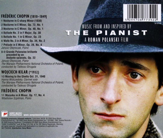 The Pianist soundtrack (Pianista) [CD]