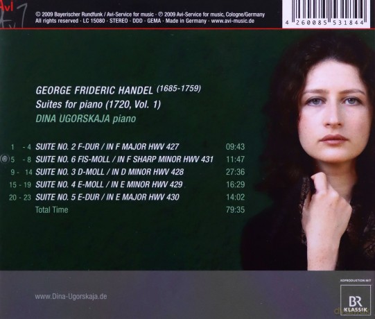 Georg Friedrich Handel: Cembalosuiten (1720) Nr.2-6 [CD]