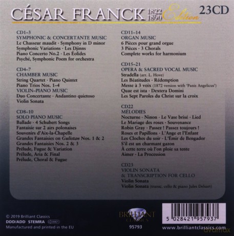Cesar Franck: Cesar Franck Edition [23CD]