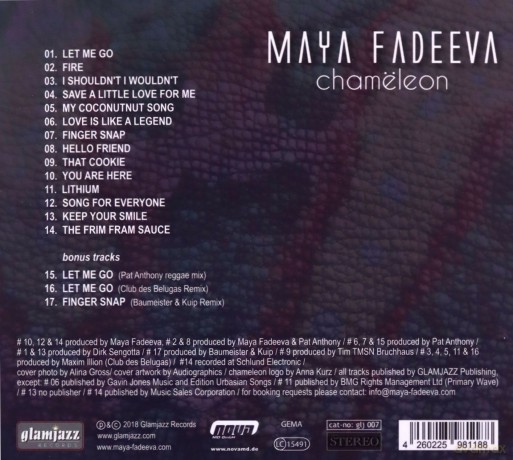 Maya Fadeeva: Chameleon [CD]