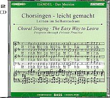 Georg Friedrich Handel: Chorsingen leicht gemacht:Hss¤ndel,Messias (Bass) [CD]