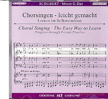 Franz Schubert: Chorsingen leicht gemacht:Schubert,Messe D.167 (Alt) [CD]